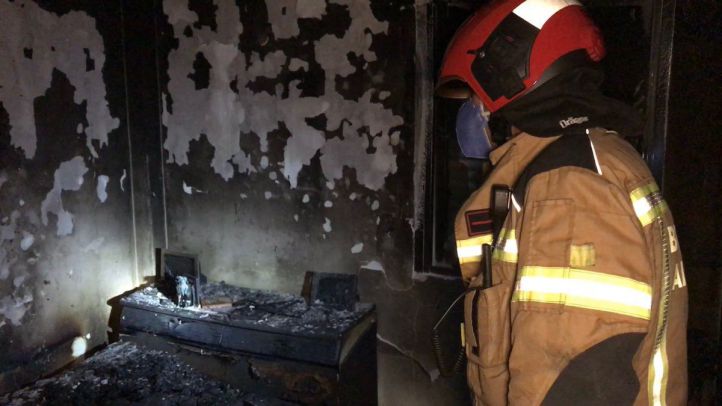 Incendio en una vivienda de Alcorcón