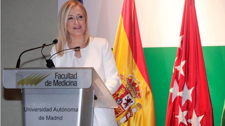 Cristina Cifuentes, en un acto en la Autónoma.