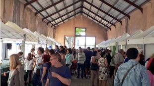 Decenas de comerciantes en el primer mercado de productores