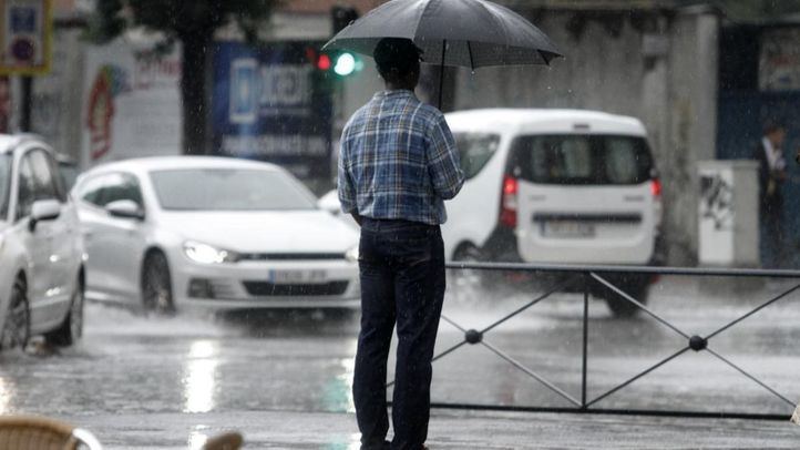 Tormenta en Madrid, en una imagen de archivo.