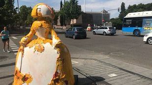 La menina de la calle Goya sufre un acto vandálico