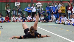 La primera 'freestyler' profesional de España y el Estudiantes, protagonistas del 'finde' más deportivo en Chamartín