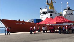 Todos los migrantes de la flota Aquarius, en tierra firme