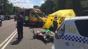 Muere un motorista de 24 años en Moratalaz