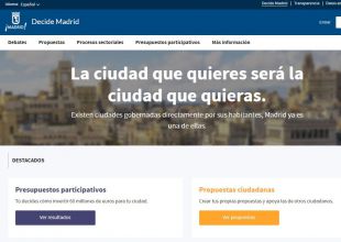 Urnas para votar por los proyectos de Decide Madrid