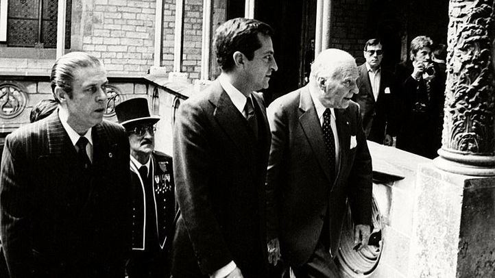 Adolfo Suárez junto a Josep Tarradellas.