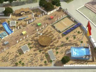 Los vecinos 'desmontan' la playa de Colón