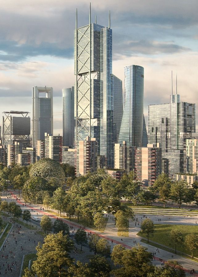 Recreación de cómo será la zona norte de la ciudad cuando termine de materializarse el proyecto Madrid Nuevo Norte