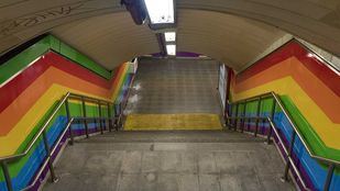 La estación de Chueca, cerca de recuperar el vinilo arcoíris