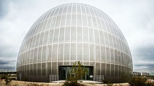 Panorámica del único edificio construido en el Campus de la Justicia.