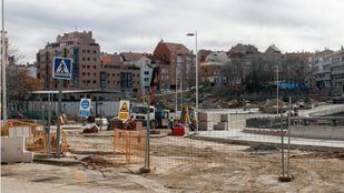 Obras en el paseo de la Dirección.