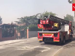 Desalojadas 9 viviendas de Alalapardo por un incendio