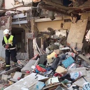 Comienza el desescombro del restaurante que explotó en Pozuelo