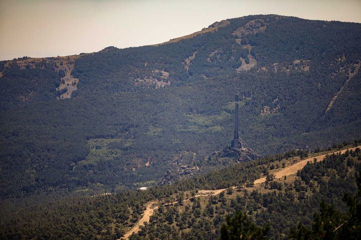 Vista del Valle de los Caídos desde el Collado de la Mina en una imagen de archivo.