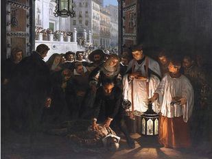 Óleo de la muerte del conde de Villamediana