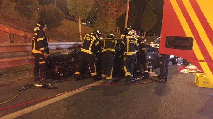 Imagen del accidente provocado por el kamikaze.