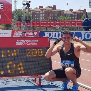 Hortelano, preparado para superar su récord