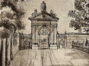 Boceto de la Puerta de Recoletos.