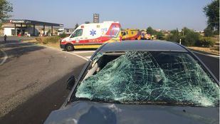 Doble atropello en una gasolinera de Vicálvaro