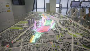 Maqueta del proyecto final de Madrid Nuevo Norte.