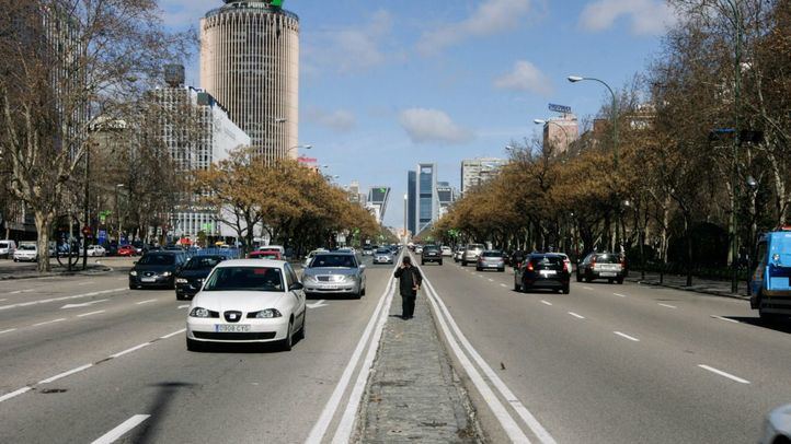 Imagen de archivo del paseo de la Castellana.