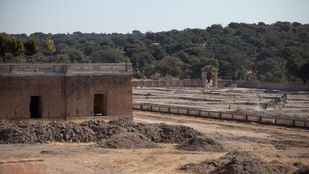 Obras de rehabilitación de las huertas del palacio del infante Don Luis en Boadilla del Monte.
