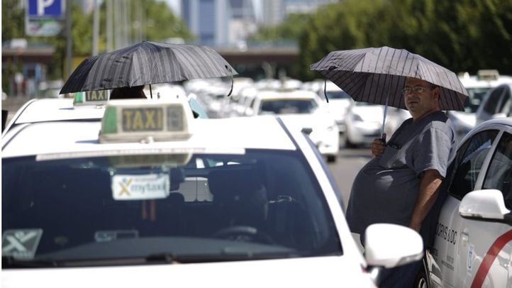 Taxi en la Castellana.