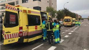 Los sanitarios han trasladado a los afectados a los hospitales de La Paz y Ramón y Cajal.