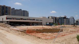 Obras de ampliación del colegio Alfredo Di Stefano en Valdebebas.