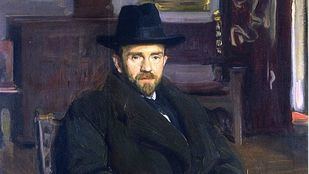 Retrato de Pío Baroja por Sorolla en 1914.