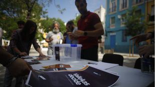 Consulta republicana hecha en Vallecas hace unos meses.