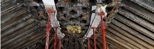 Santa María la Blanca recupera su artesonado del siglo XV