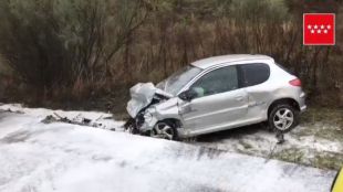 Cuatro heridos en un aparatoso accidente en la M-501