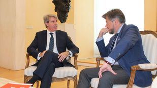 Ángel Garrido y Emilio Díaz, durante la entrevista.