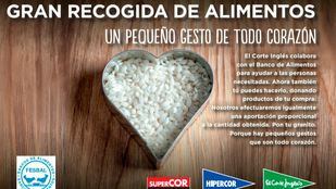 El Grupo El Corte Inglés se compromete en la Gran Recogida para los Bancos de Alimentos