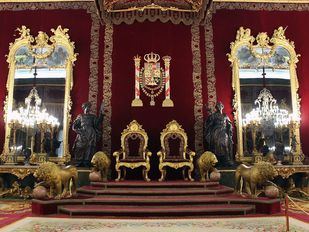Salón del trono del Palacio Real, con un nuevo acceso.