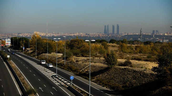 Boina de contaminación de Madrid vista desde Pozuelo de Alarcón.