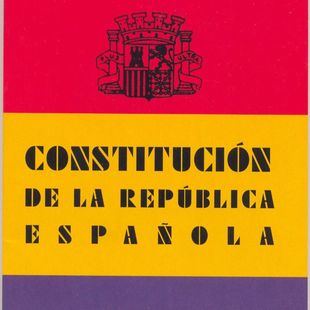 Cubierta de la Constitución Republicana de 1931.