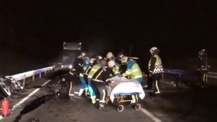 Un fallecido y dos heridos por una colisión en la M-203
