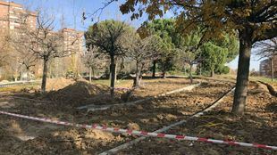 Parque Pavones Norte en Moratalaz.