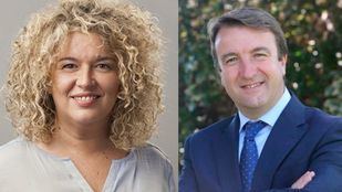 La alcaldesa del Ayuntamiento de Aranjuez, Cristina Moreno, y el alcalde del Ayuntamiento de Tres Cantos, Jesús Moreno.