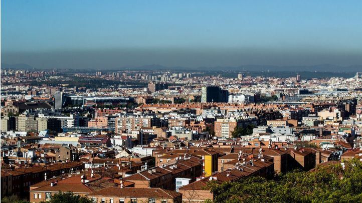 Boina de contaminación vista desde el Cerro del Tío Pío.