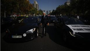 Los conductores de VTC conducen en caravana