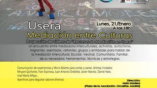 Mediación entre culturas, este lunes en Usera