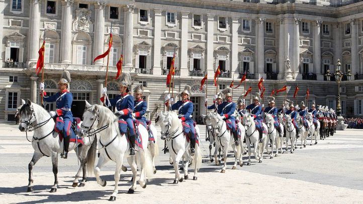 La Guardia Real a caballo.