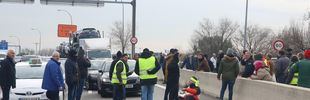 Los taxistas abandonan los cortes de carreteras tras el atropello