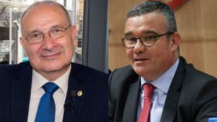 Los alcaldes Luis Marínez Hervás (Partido Popular) y Pedro Guillermo Hita Téllez (Partido Socialista Obrero Español)