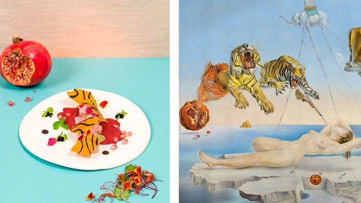 Cuadros del Museo Thyssen y el plato de los cocineros