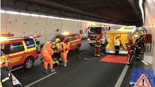 Un tramo de los túneles de la M-30, cerrado esta noche