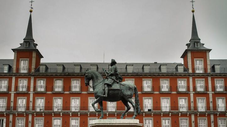 La Plaza Mayor de Madrid, uno de los puntos más visitados de la capital.